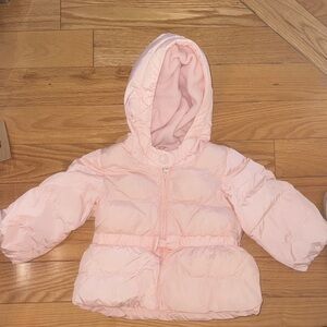 GAP Light Pink Kids Puffer Jacket